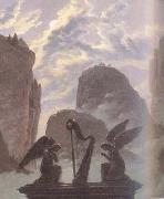 Carl Gustav Carus details Memorial Monument to Goethe (mk10) oil painting